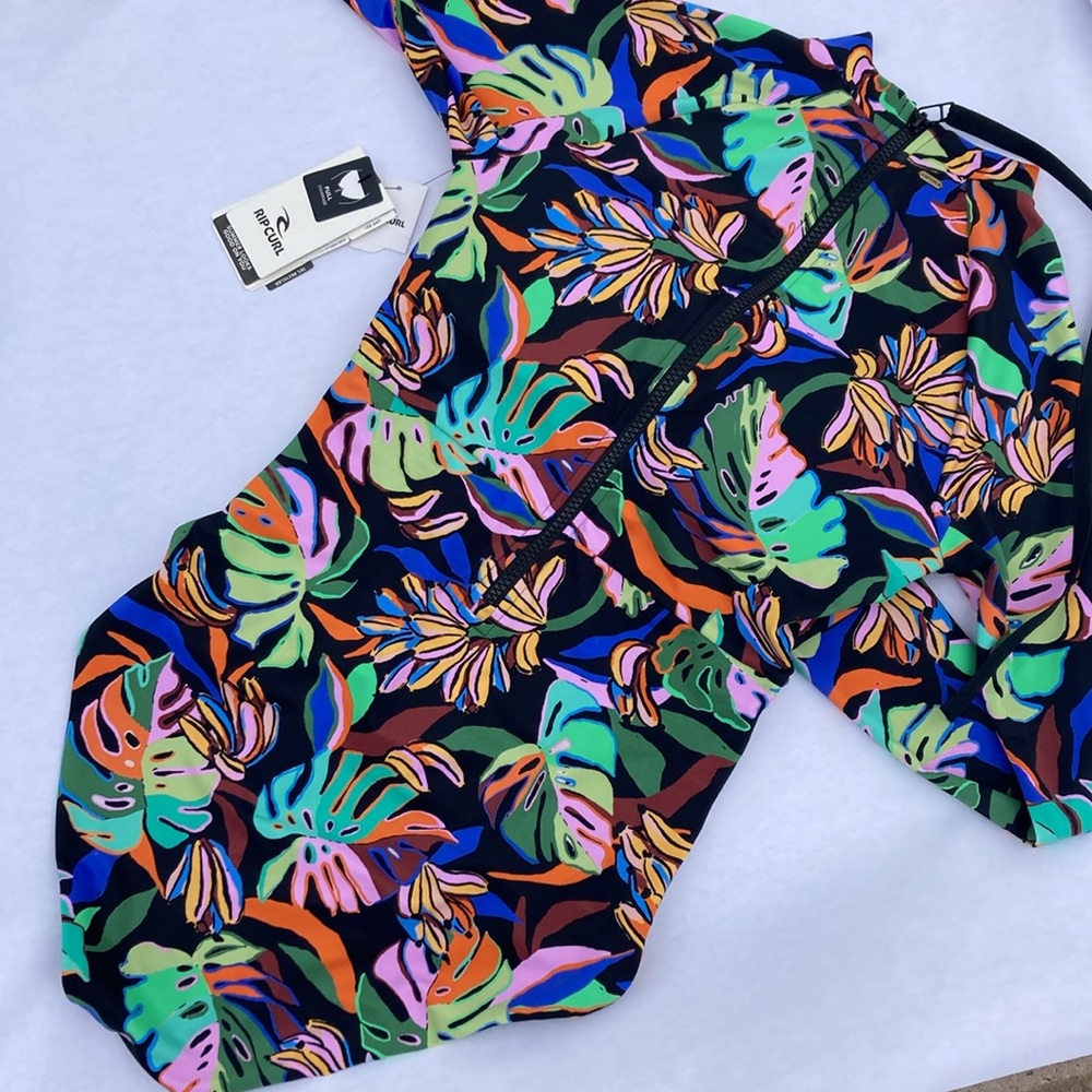 Rip curl Sunset Luau UV SUP surf swim suit Brazilian (Farm Rio) Bananas - Picture 5 of 11